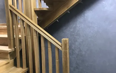 Лестница из Дуба. Лестница на второй этаж в дом. Изготовление лестниц