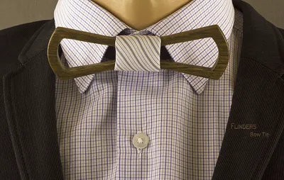 Classic Wooden Bow Tie <Aston LIGHT> Brown Oak