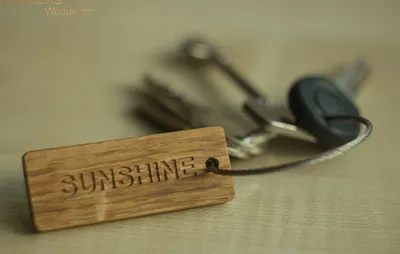 Подарочный Брелок для Ключей <SUNSHINE> Стальной Карабин