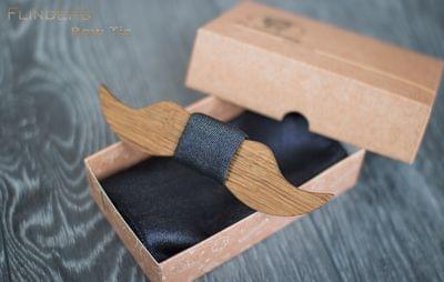 Wooden Bow Tie <DANDY> Stylish Accessories 
