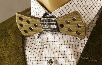 Wooden Bow Tie <ILLUMINANT> Bow Tie Brown 