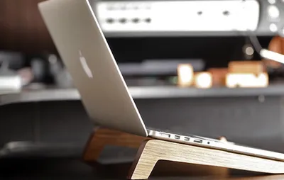 Stand for MacBook Pro / Air <Original> Apple | Laptop Desk | Dark Oak
