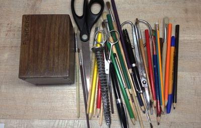 Organizer for Pens | Penal Holder | Stand for Brushes | Brown Oak
