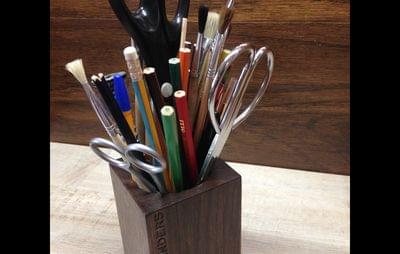 Organizer for Pens | Penal Holder | Stand for Brushes | Brown Oak