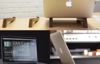 Подставка для MacBook Pro / Air <Original> Apple | Морёный Дуб