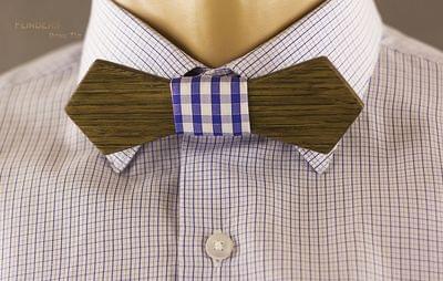 Classic Wooden Bow Tie <PUBLIC> Brown Oak