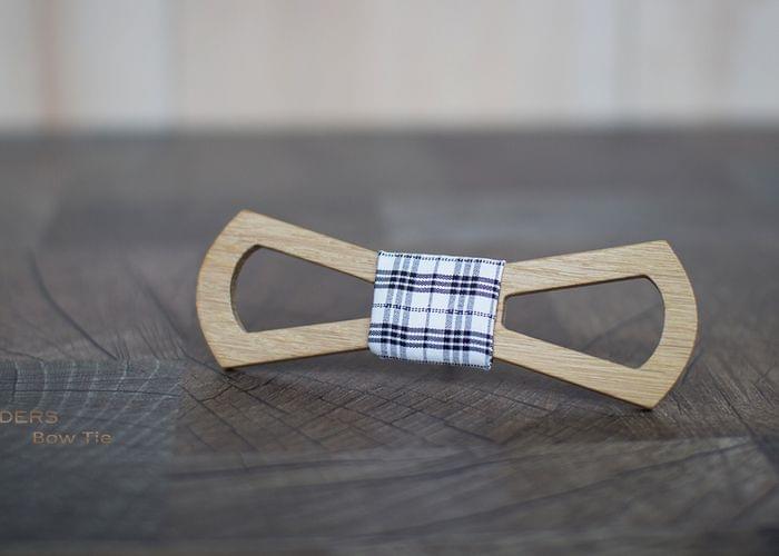 Wooden Bow Tie <ASTON LIGHT> Stylish Accessory