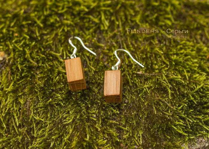 Wooden Earrings <Dryads> Decoration for Girls | Precious Oak