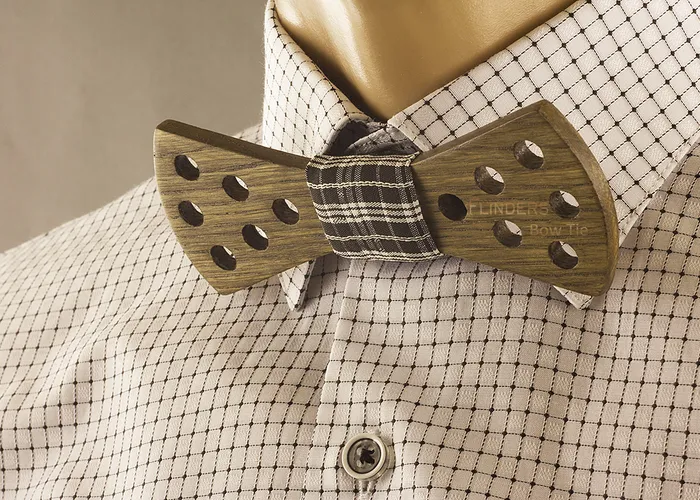 Wooden Bow Tie <ILLUMINANT> Bow Tie Brown 