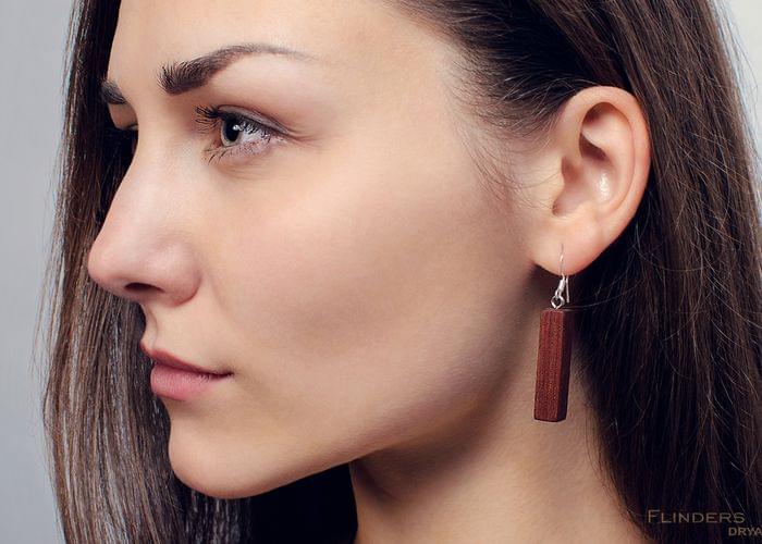 Earrings <Dryads> Redwood | Eco Jewellery for Girls | Silver