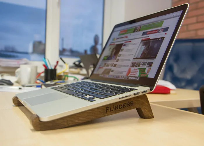 Stand for MacBook Pro / Air <Original> Apple | Laptop Desk | Dark Oak