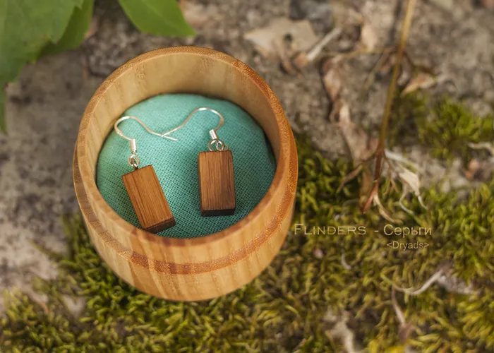 Wooden Earrings <Dryads> Decoration for Girls | Precious Oak