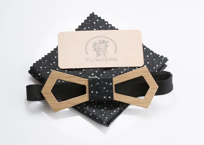 Classic Wooden Bow Tie <PUBLIC LIGHT>  Nature Oak Bowtie