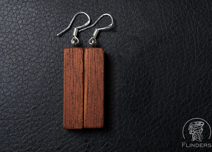 Earrings <Dryads> Red Wood | Decoration for Girls